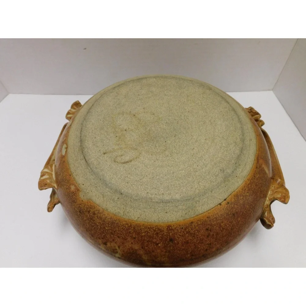 Handmade Stoneware Casserole Wheel Thrown Studio Pottery JC430